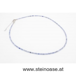 Kette Tansanit facet. 3mm